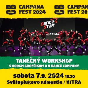 Tanečný workshop s Norbert Noro Grofčík a N DANCE COMPANY